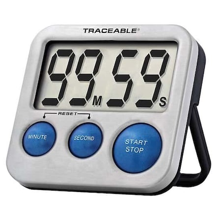 Digi-Sense Traceable Blue-Steel Digital Timer with 98768-63